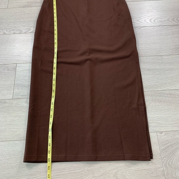 Simons Edit By Nine Irresistible Cutout Brown Bodycon Dress - Picture 10 of 11